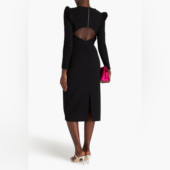 Rebecca Vallance Katie cutout crepe midi dress NWT - Picture 2 of 11